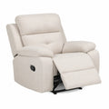 Stoff Relaxsessel Beige mit Verstellfunktion
