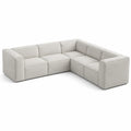 Modulares Ecksofa aus Cordstoff Beige 287x225cm