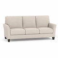 3-Sitzer Sofa Leinen Beige 200x90x85 cm
