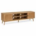 TV-Schrank aus Holz mit Stauraum 200x40x50 cm