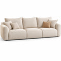 3-Sitzer Sofa Stoff Beige 230 cm