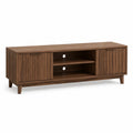 TV-Schrank Walnussholz Braun 150x45x50 cm mit Türen und Regalen