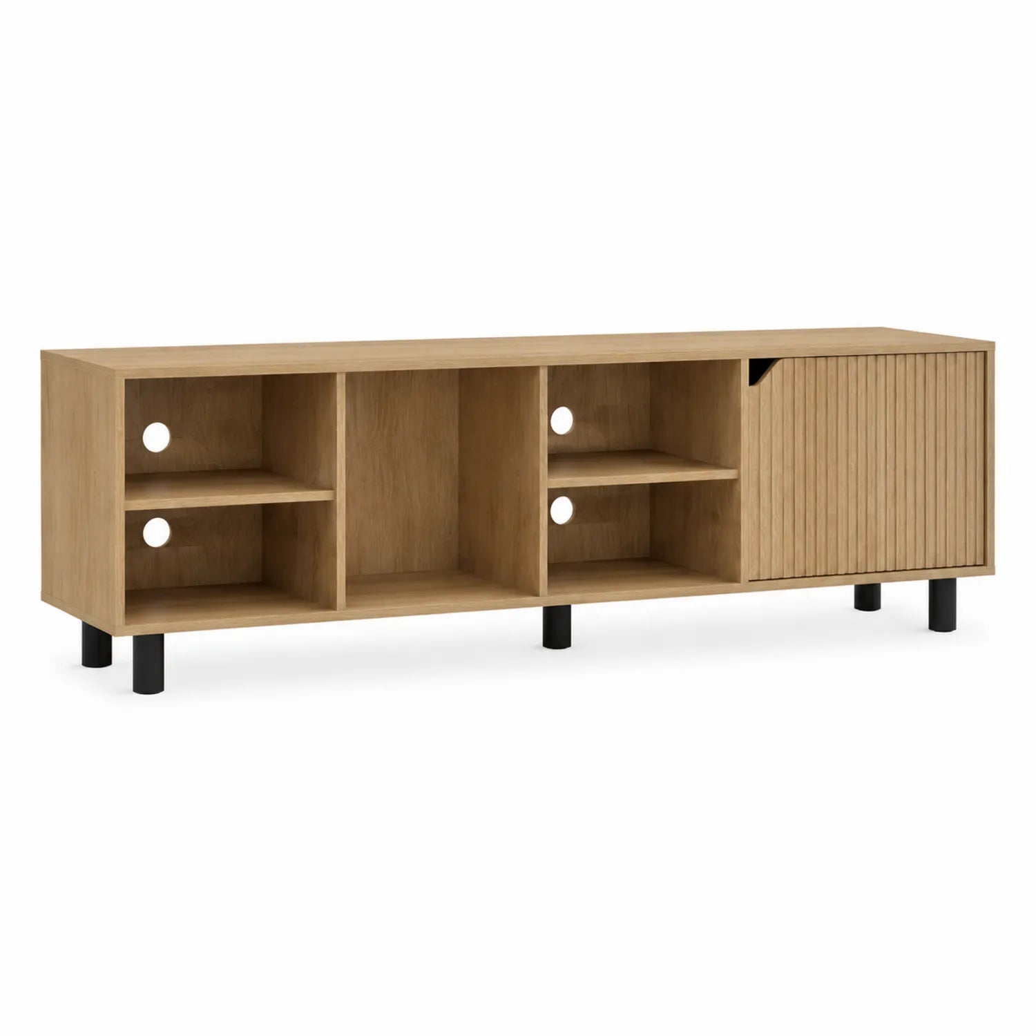 TV-Schrank aus Holz mit Eichenfurnier 150x40x50 cm