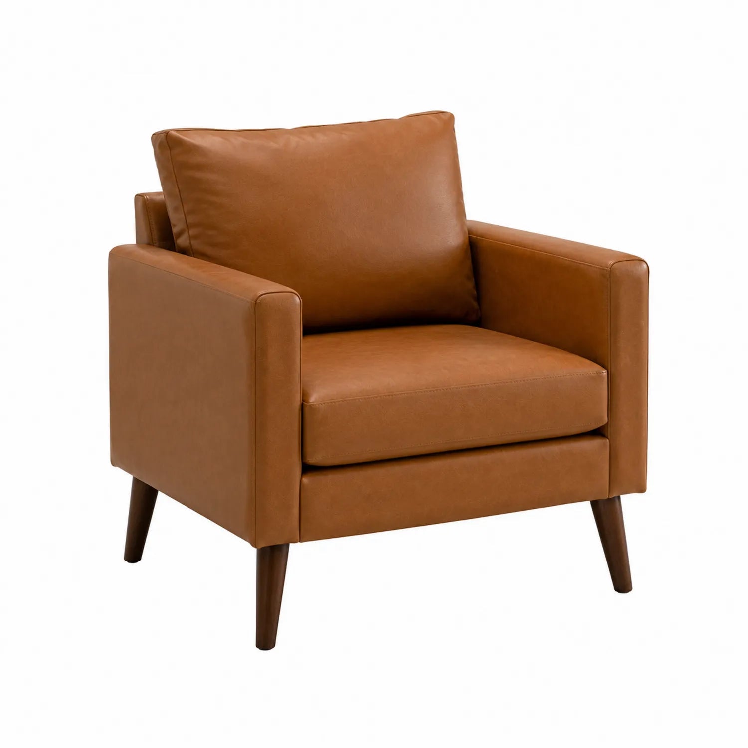 Sessel aus Kunstleder Braun 90cm x 80cm x 85cm