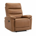 Brauner Echtleder-Relaxsessel mit Verstellfunktion