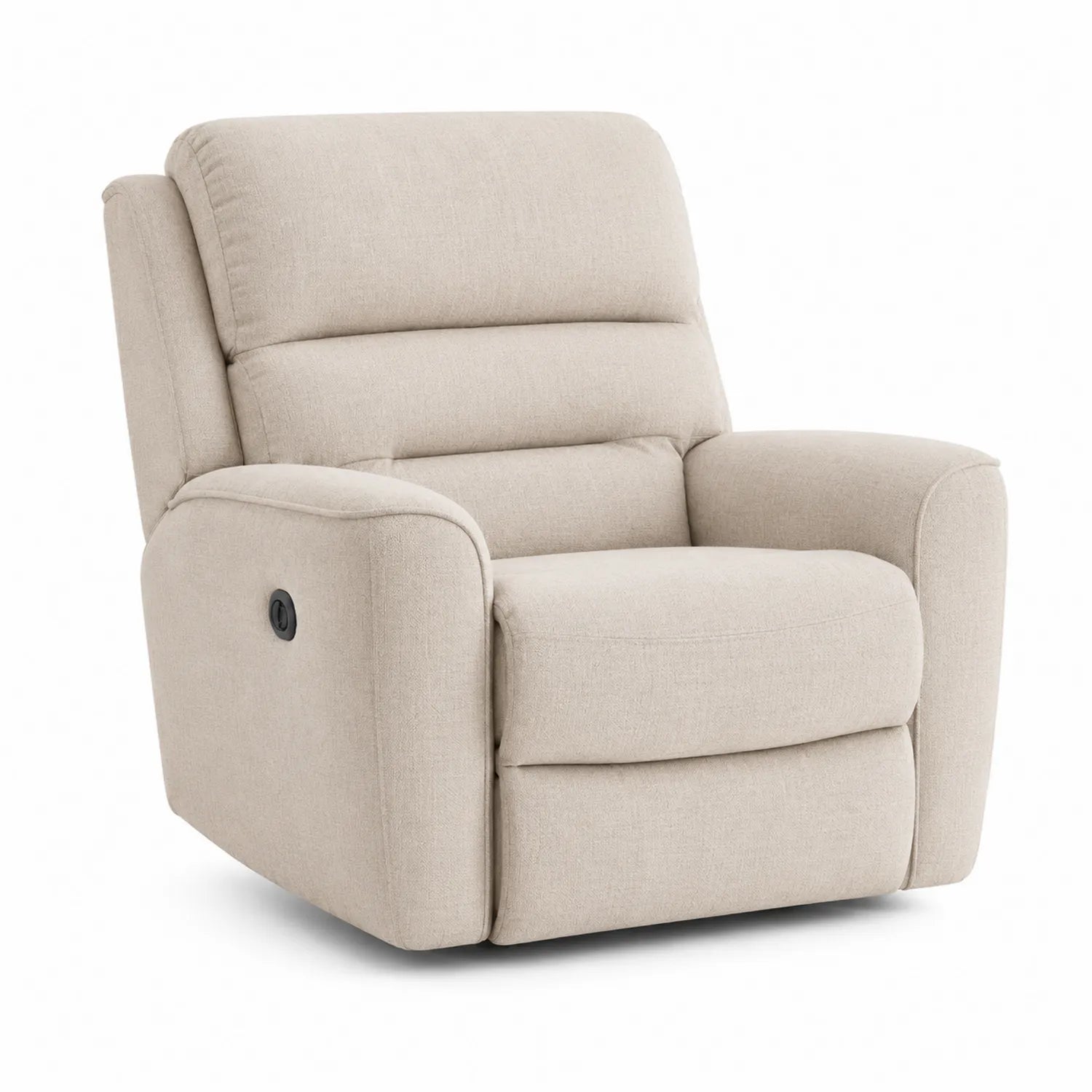Stoffverstellbarer Lehnstuhl Beige 105x90x95 cm