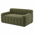 2-Sitzer Sofa Cord Olivgrün