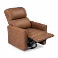 Sessel aus PU-Leder Braun 105cm Höhe