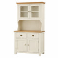 Buffet Hochkommode Holz Weiß Eiche 200x100x45 cm