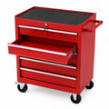Metall Werkzeugwagen mit Schubladen Rot 70x35x75 cm